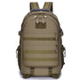 Sac à dos militaire 50l kaki avec plusieurs compartiments et webbing MOLLE