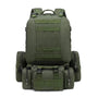 Sac à dos militaire 50l d airsoft olive vert modulable avec pochettes detachables