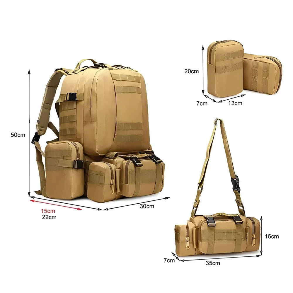 Sac à dos militaire 50l d'airsoft
