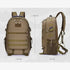 Sac à dos militaire 50l tactique kaki avec plusieurs compartiments et bretelles ajustables