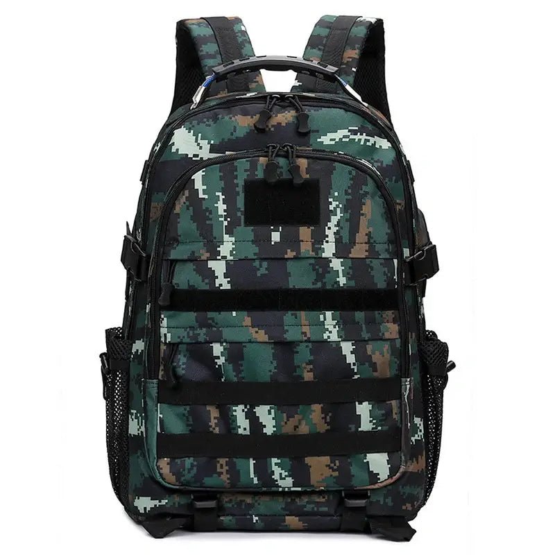 Sac à dos militaire 50l camouflage numérique avec multiples sangles et poches
