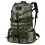 Sac à dos militaire 60L camouflage tactique avec multiples sangles et poches latérales