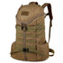 Sac à dos militaire 60L coyote brown avec sangles, boucles et poches latérales