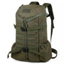Sac à dos militaire 60L vert olive avec webbing MOLLE et multiples compartiments