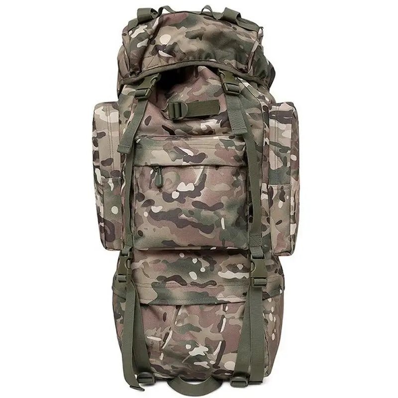 Sac à dos militaire 70l avec camouflage tactique pour randonnée et aventure