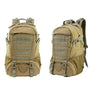Deux sacs à dos tactiques beige avec molle webbing pour sac à dos militaire de randonnée