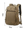 Sac à dos militaire tactique 25L 915D avec webbing MOLLE et cordons extérieurs