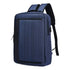 Sac à dos minimaliste pour PC 14 pouces en bleu marine avec design vertical et port USB