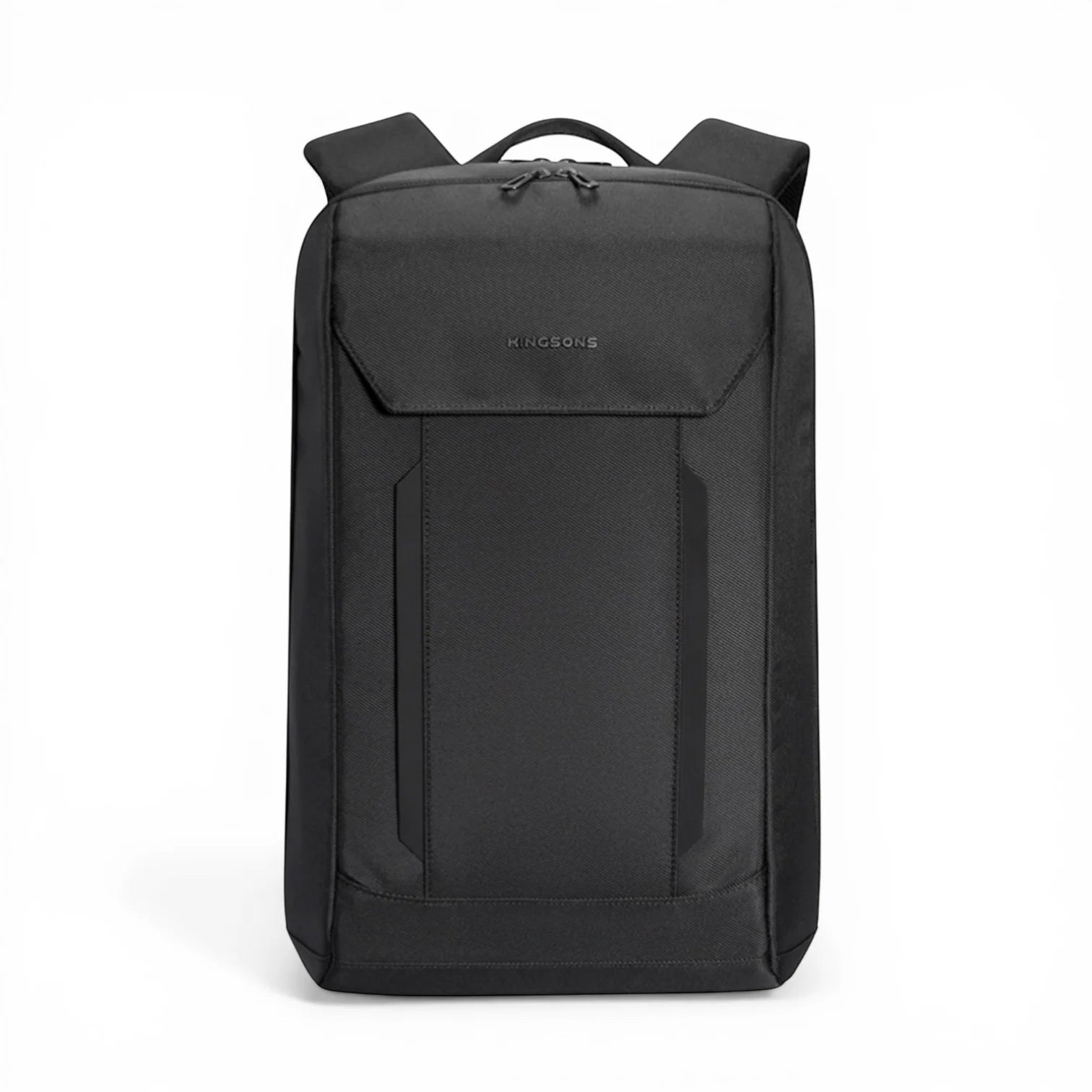 Sac à dos Kingsons noir KS 900 moderne, design minimaliste texturé