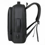 Sac à dos moderne pc 16 pouces Rigel noir avec port de chargement USB et bretelles rembourrées