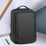 Sac à dos moderne PC 16 pouces Rigel avec compartiments noirs et poignée supérieure