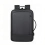 Sac à dos moderne pc 16 pouces Rigel noir minimaliste avec poche zippée et port USB