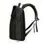 Sac à dos moderne roll top 16 pouces Calipso X noir avec poches zippées et bretelles rembourrées