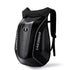 Sac à dos moto à coque noire avec texture en fibre de carbone pour motocyclistes