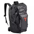 Sac à dos moto homme noir avec logo rouge et plusieurs poches pour homme