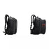 Sac à dos moto rigide noir extensible avec compartiments spacieux