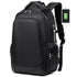 Sac à dos multi compartiments noir avec port de chargement USB externe