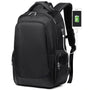 Sac à dos multi compartiments noir avec port de chargement USB externe