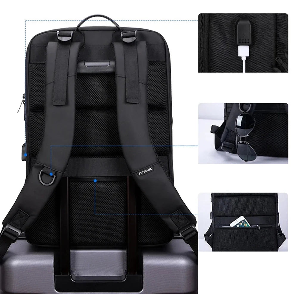 Sac à dos noir élégant pour ordinateur