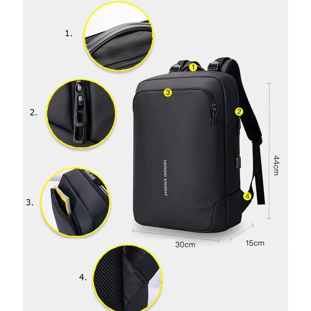 Sac à dos noir élégant pour ordinateur