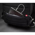 Sac à dos ordi femme noir avec poche dédiée pour téléphone et câble d’écouteurs