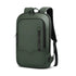 Sac à dos ordinateur 14 pouces femme olive vert minimaliste avec port USB externe
