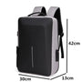 Sac à dos ordinateur 15 pouces antivol noir et gris avec port USB externe et verrou à combinaison