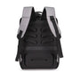 Sac à dos ordinateur 15 pouces antivol gris et noir avec panneau dorsal rembourré