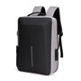 Sac à dos ordinateur 15 pouces antivol avec coque rigide noir et gris