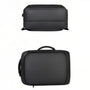 Sac à dos ordinateur 15 pouces 25L noir avec poignée, compartiment zippé et fond plat