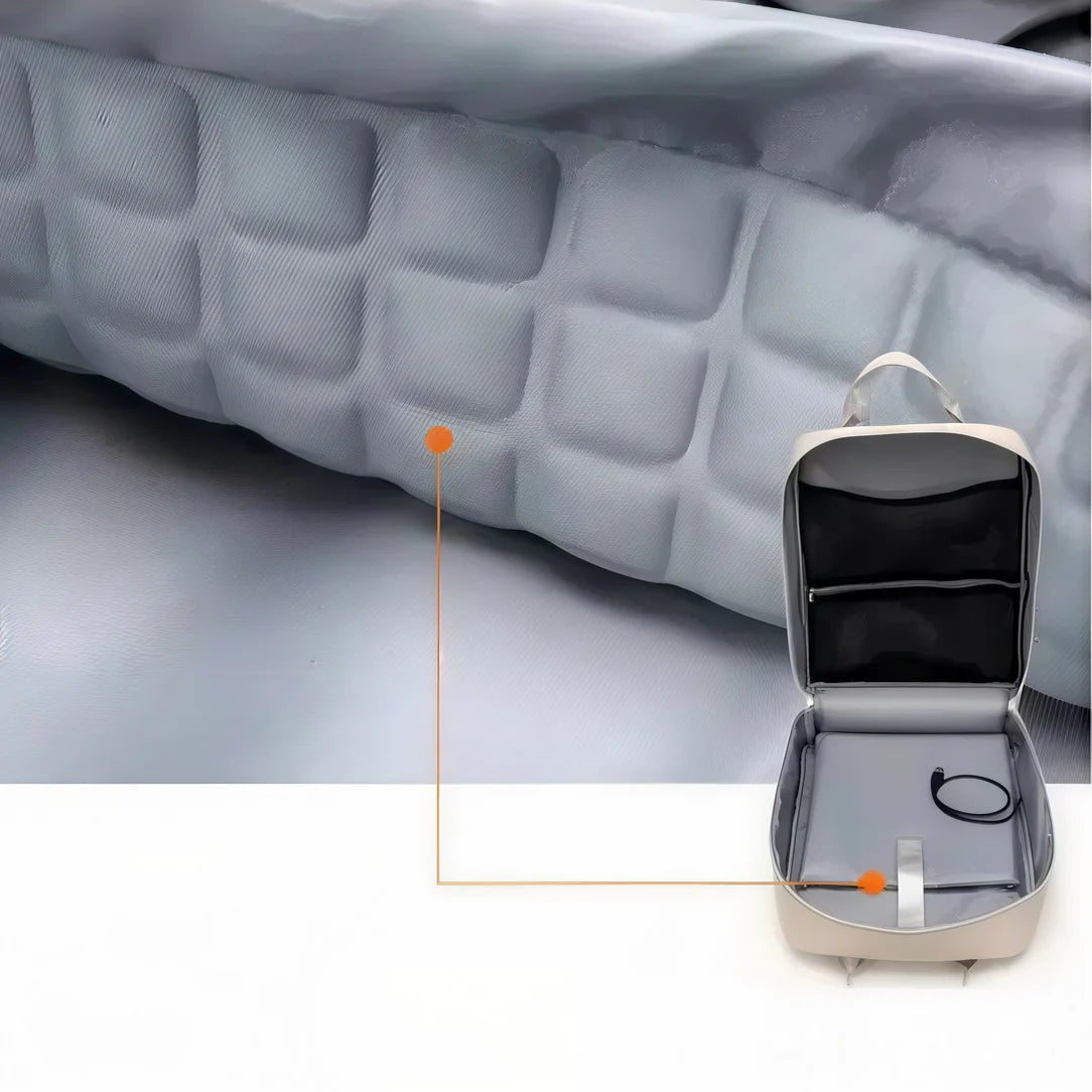 Sac à dos ordinateur 16 pouces femme Sélène avec compartiments, câble et sangle à l’intérieur