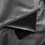 Poche zippée noire avec portefeuille en cuir et étiquette en cuir pour Sac à dos Orion