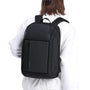 Sac à dos ordinateur 17 pouces Orion noir avec plusieurs compartiments et bretelles rembourrées