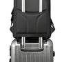 Sac à dos ordinateur 17 pouces Orion noir avec sangle de bagage pour voyager facilement
