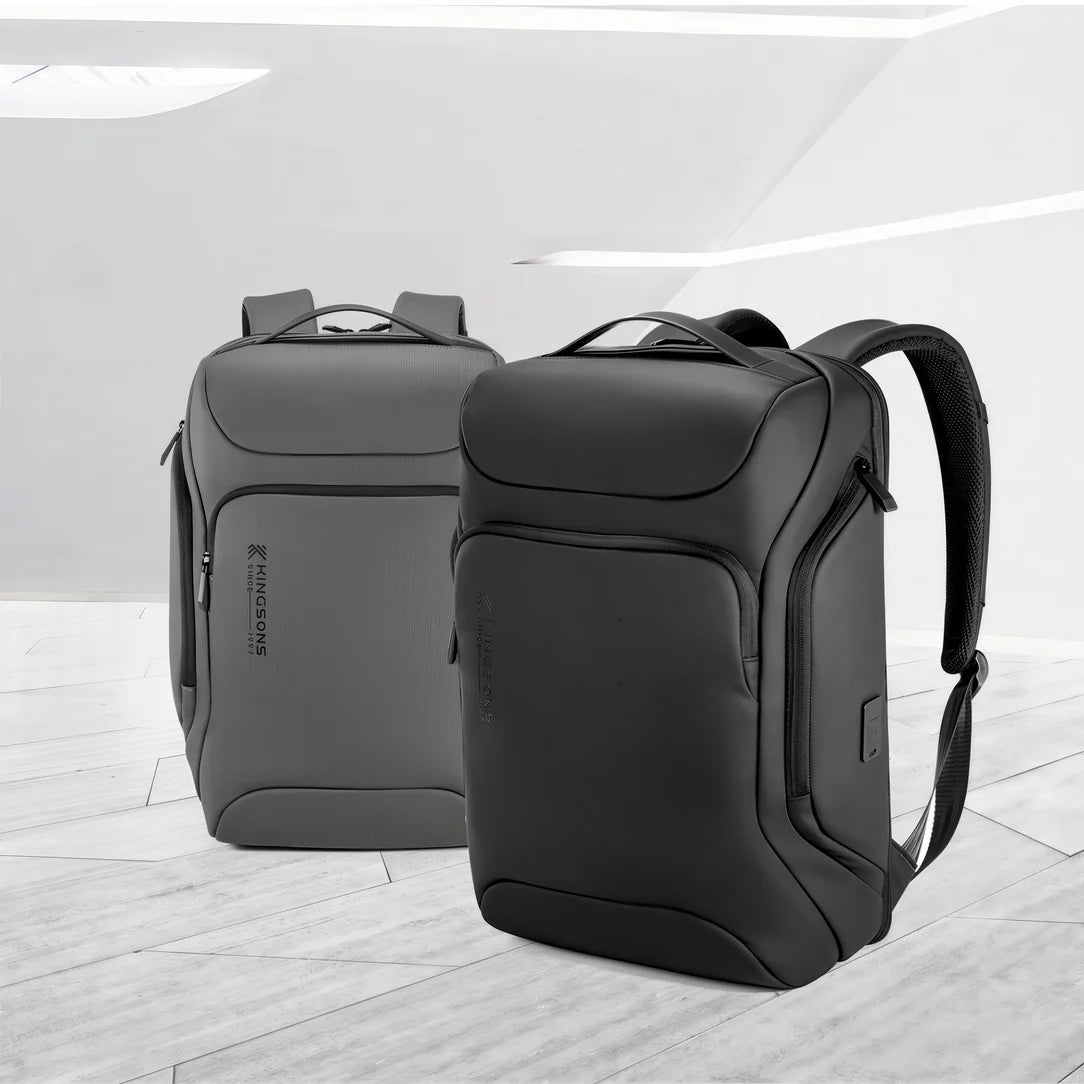 Sac à dos ordinateur de voyage 22L K10 waterproof avec compartiments et bretelles rembourrées