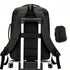 Sac à dos ordinateur extensible 17 pouces noir avec sangle de bagage et bretelles rembourrées