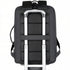 Sac à dos ordinateur extensible 17 pouces noir avec sangle de bagage et panneau dorsal rembourré