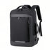Sac à dos ordinateur extensible 17 pouces noir résistant à l’eau avec compartiments et port USB