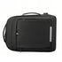 Sac à dos ordinateur extensible 17 pouces noir rectangulaire avec plusieurs compartiments