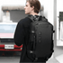 Sac à dos ordinateur homme de 16 pouces Aquila noir waterproof anti-vol avec compartiments