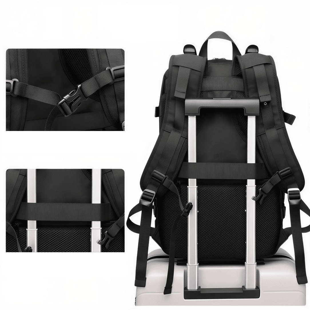 Sac à dos ordinateur homme de 16 pouces Aquila avec multiples sangles et trolley