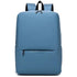 Sac à dos ordinateur homme tendance 15 pouces bleu solide avec bretelles noires