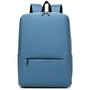 Sac à dos ordinateur homme tendance 15 pouces bleu solide avec bretelles noires
