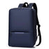 Sac à dos ordinateur homme tendance 15 pouces en bleu marine minimaliste avec zippers