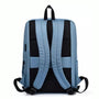 Sac à dos ordinateur homme tendance 15 pouces, bleu clair avec bretelles noires