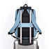 Sac à dos ordinateur homme tendance 15 pouces bleu clair avec sangle de bagage
