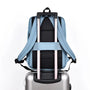 Sac à dos ordinateur homme tendance 15 pouces bleu clair avec sangle de bagage