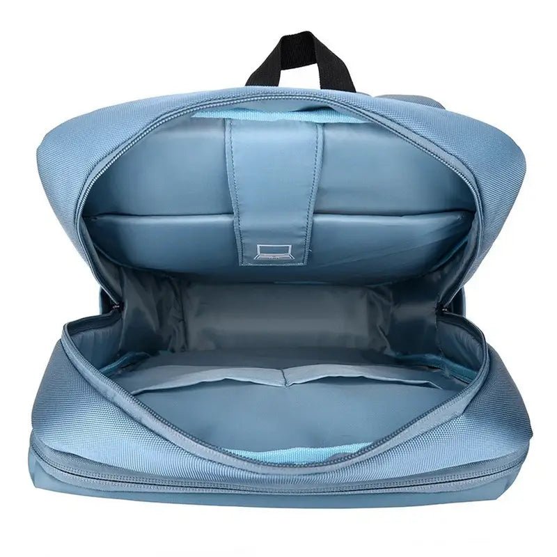 Sac à dos ordinateur homme tendance 15 pouces ouvert avec compartiment rembourré et poches