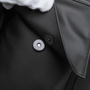 Fermetures à pression magnétiques sur tissu texturé noir et faux cuir pour Sac à dos ordinateur homme