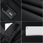 Sac à dos ordinateur Nebula 16 noir avec port USB, tissu texturé, poche secrète et compartiment pour tablette